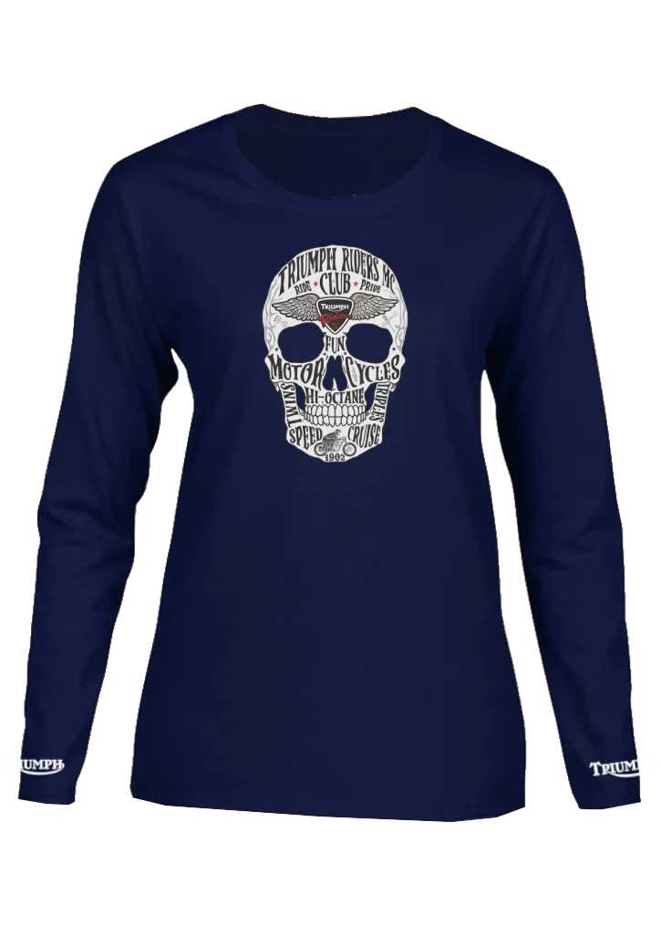 Triumph Womens Skull LS T-Shirt